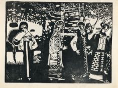 Wassily Kandinsky (1866 Moskau - Neuilly-sur-Seine 1944) – Frauen im Wald
