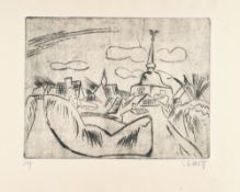 Karl Schmidt-Rottluff (1884 Rottluff bei Chemnitz - Berlin 1976) – Burg auf Fehmarn