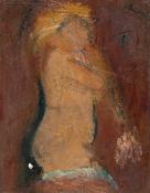 Georgios Bouzianis (Jorgo(S) Busianis) (1885 - Athen - 1959) – Mädchenakt mit rotem Hintergrund