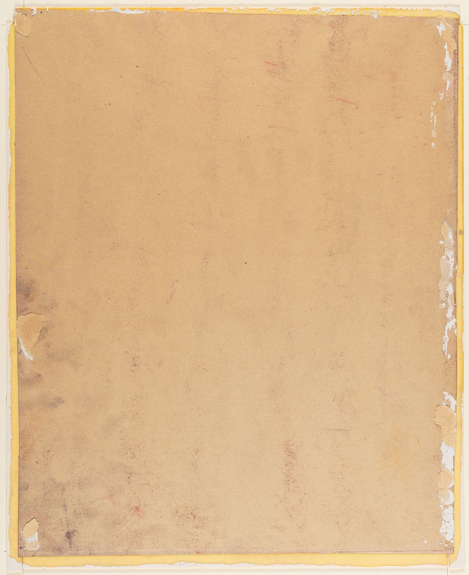Adolf Hölzel, Figure.Pastel on brownish velour paper. (2nd half 1920s). Ca. 43 x 35.5 cm. We are - Image 3 of 4
