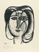 Pablo Picasso (1881 Málaga - Mougins bei Cannes 1973) – Tête de femme