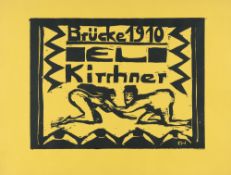 Erich Heckel (1883 Döbeln/Sachsen - Radolfzell 1970) – Knieende Akte