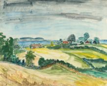 Erich Heckel (1883 Döbeln/Sachsen - Radolfzell 1970) – „Landschaft in Angeln“