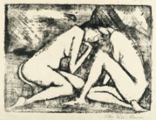 Otto Mueller (1874 Liebau/Schlesien - Breslau 1930) – Zwei sitzende Mädchen 2
