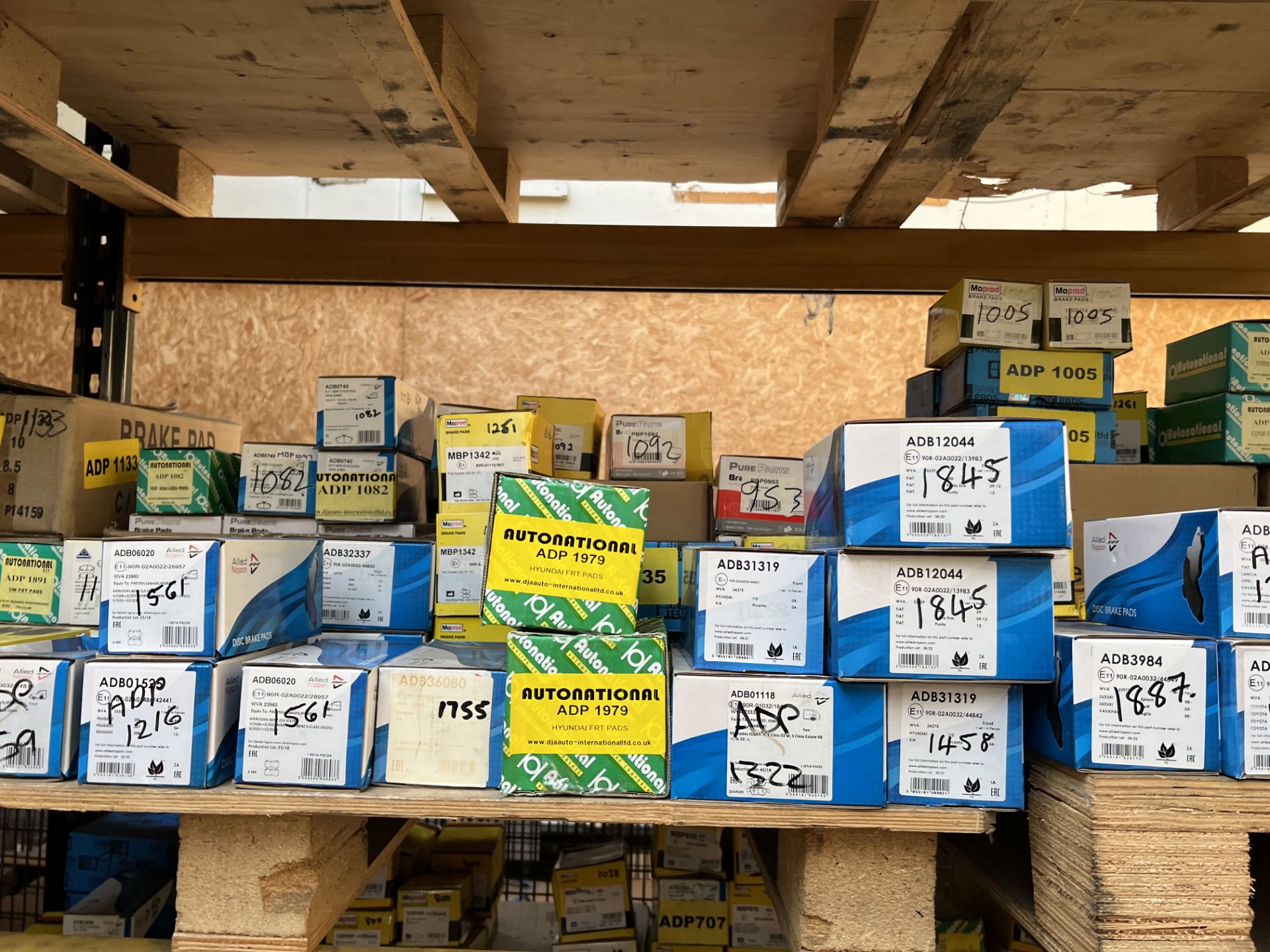 Large Quantity of Brake Pads situated on 8 Bays of Pallet Racking as shown, from Brand including - Image 18 of 55