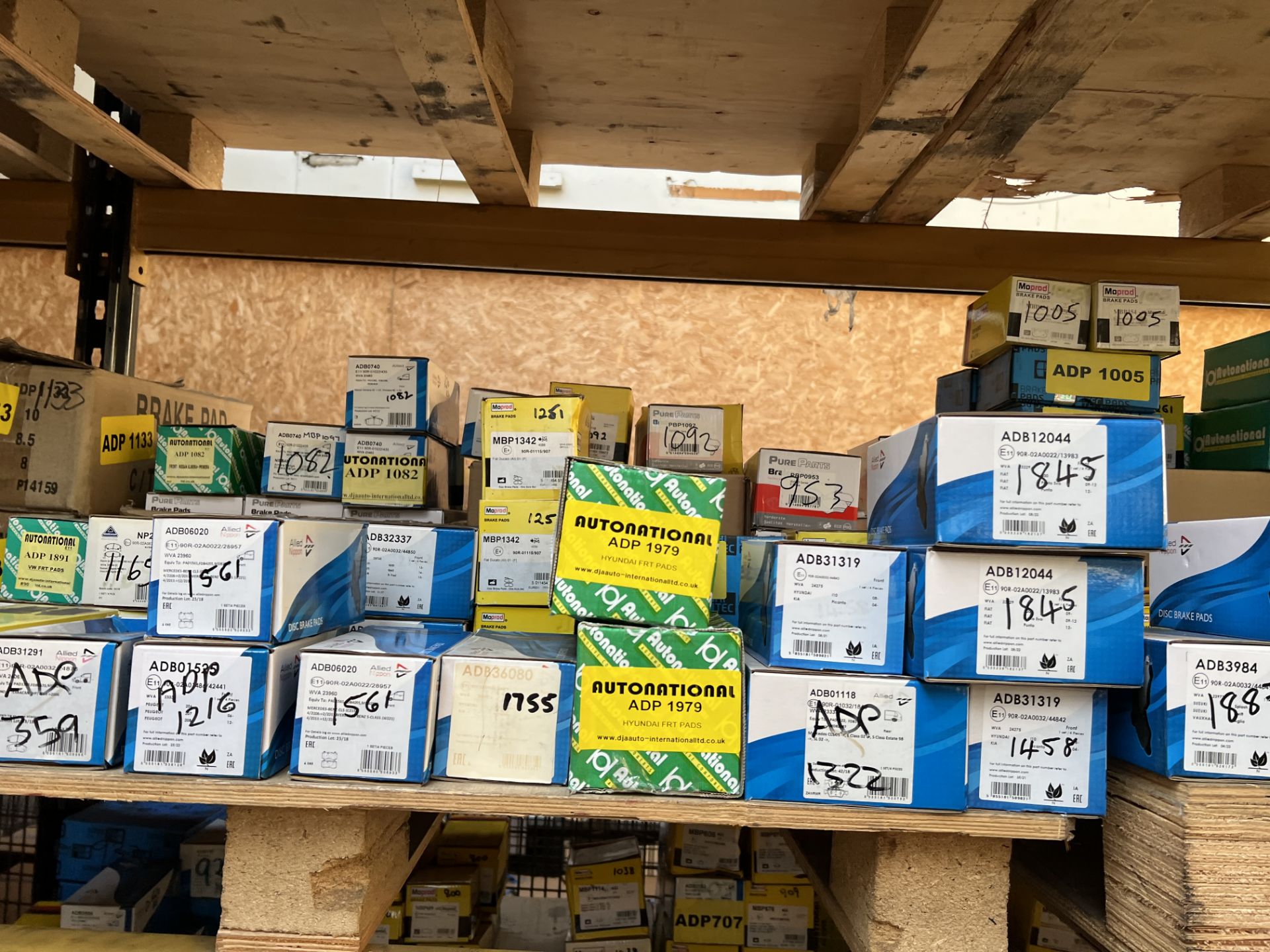 Large Quantity of Brake Pads situated on 8 Bays of Pallet Racking as shown, from Brand including - Image 17 of 55