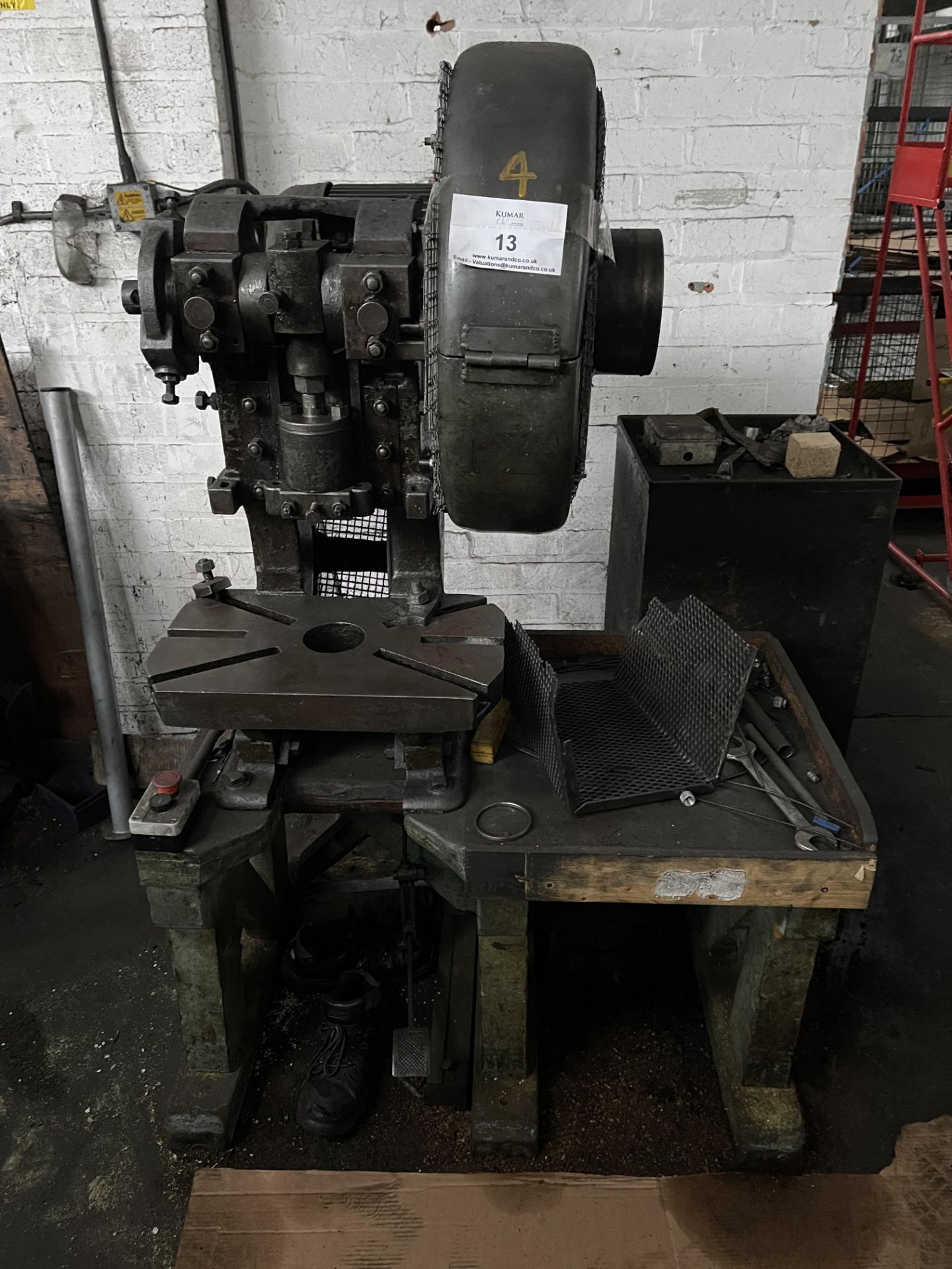 Sweeney & Blocksidge C Frame, Treadle Operated Hydraulic Press, Serial No. A4850