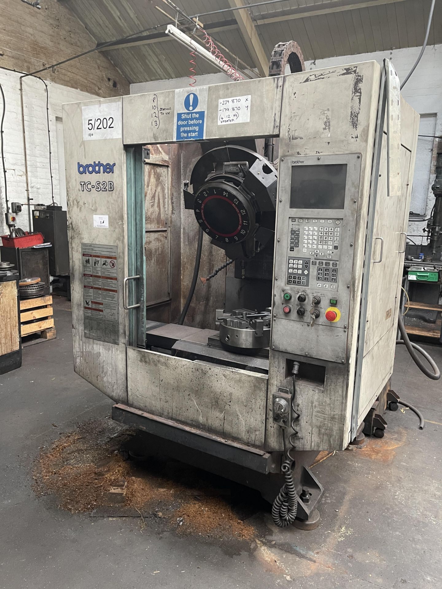 Brother TC-S2B CNC Vertical Machining Centre, Serial No. 112455 (04/2005) - Image 14 of 14