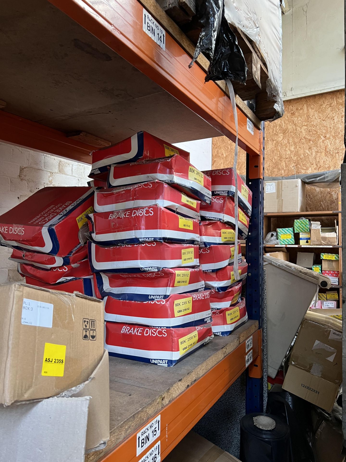 A Large Quantity of Brake Discs Situated on a Number of Pallets Across approximately 7 Bays of - Image 22 of 22