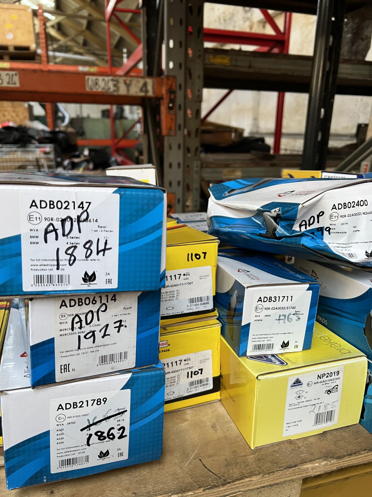 approximately 4: Pallets of Various Brake Pads from brands including Allied Nippon, MoProd and - Image 17 of 22