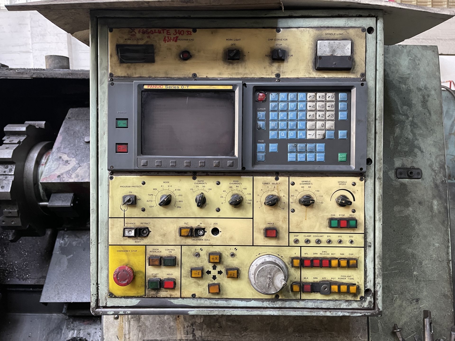 Victor V-Turn 26 CNC Lathe with Fanuc O-T Controls. Serial No. UC-1181 (1990) - Image 3 of 17