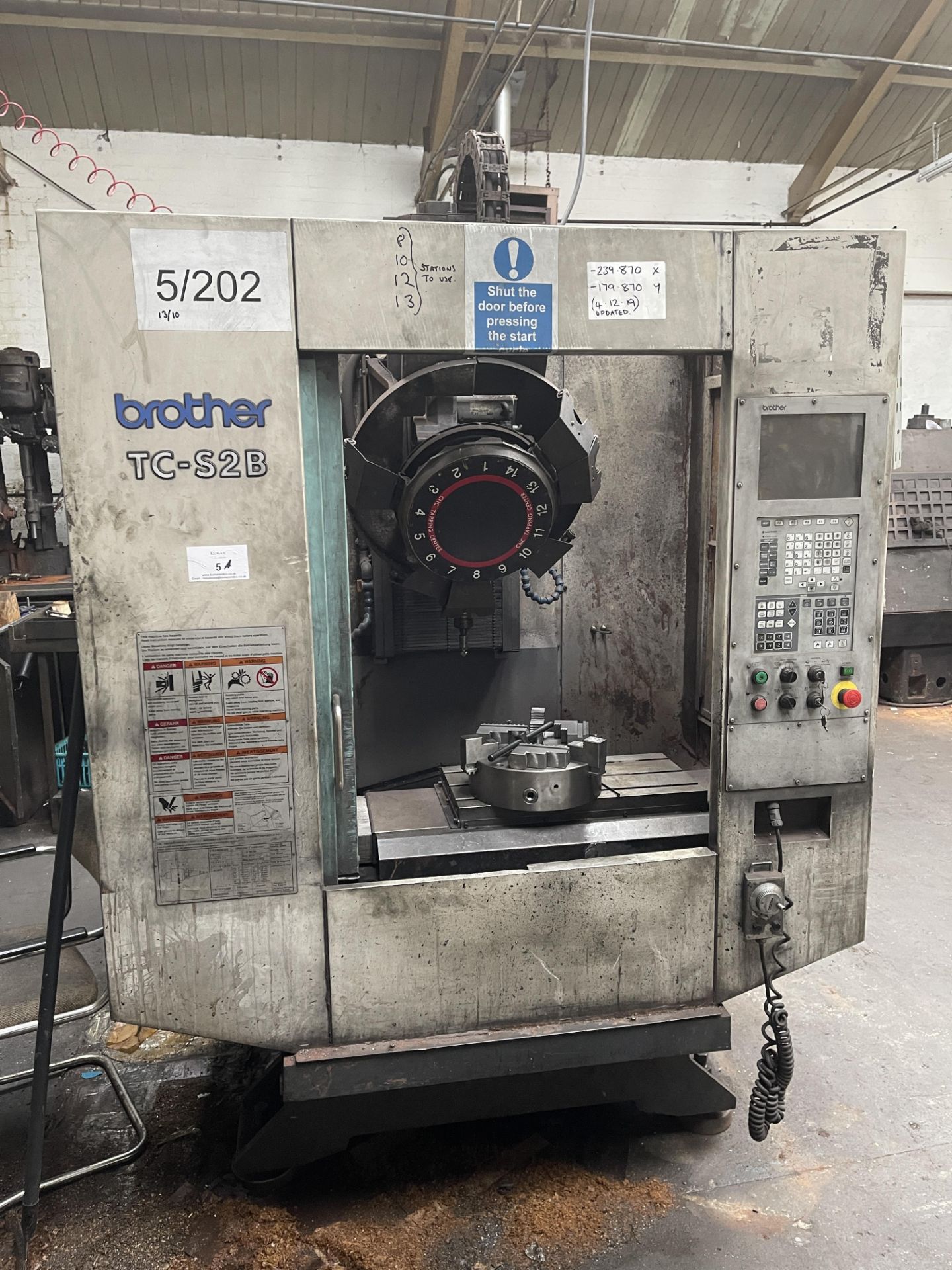 Brother TC-S2B CNC Vertical Machining Centre, Serial No. 112455 (04/2005) - Image 2 of 14