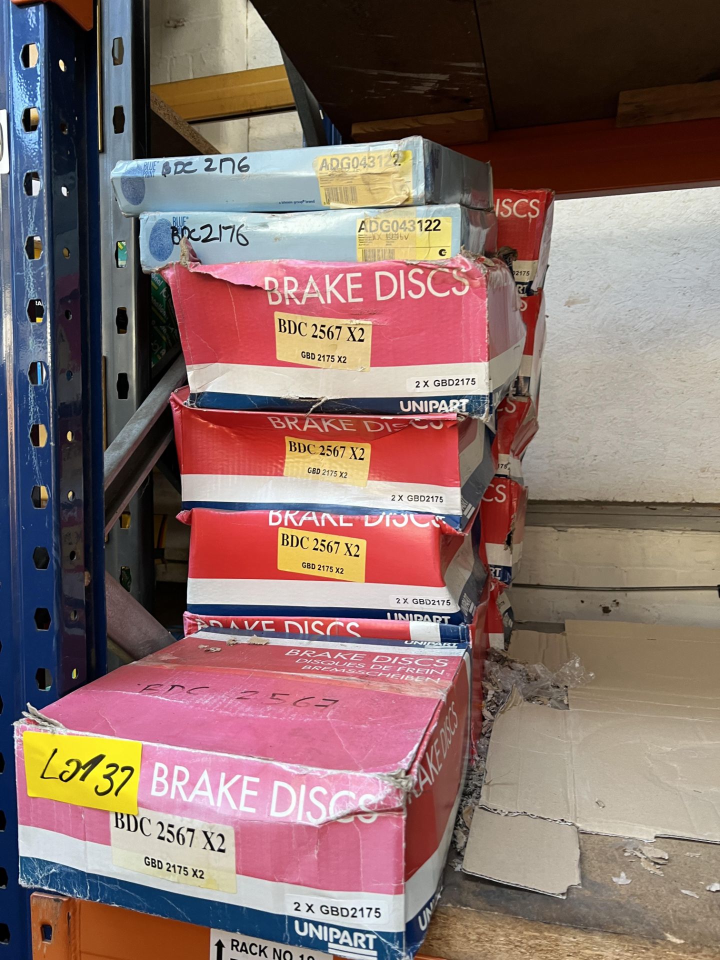 A Large Quantity of Brake Discs Situated on a Number of Pallets Across approximately 7 Bays of - Image 21 of 22