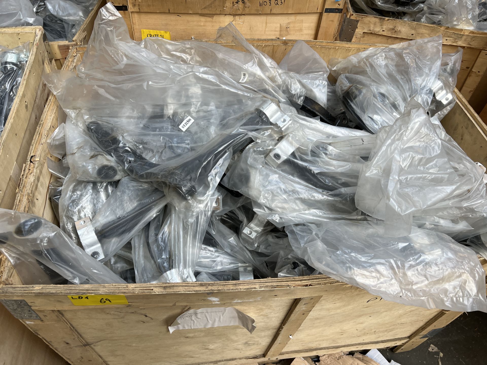 One Crate of approx 70 STJ1500 Steel Suspension Arms
