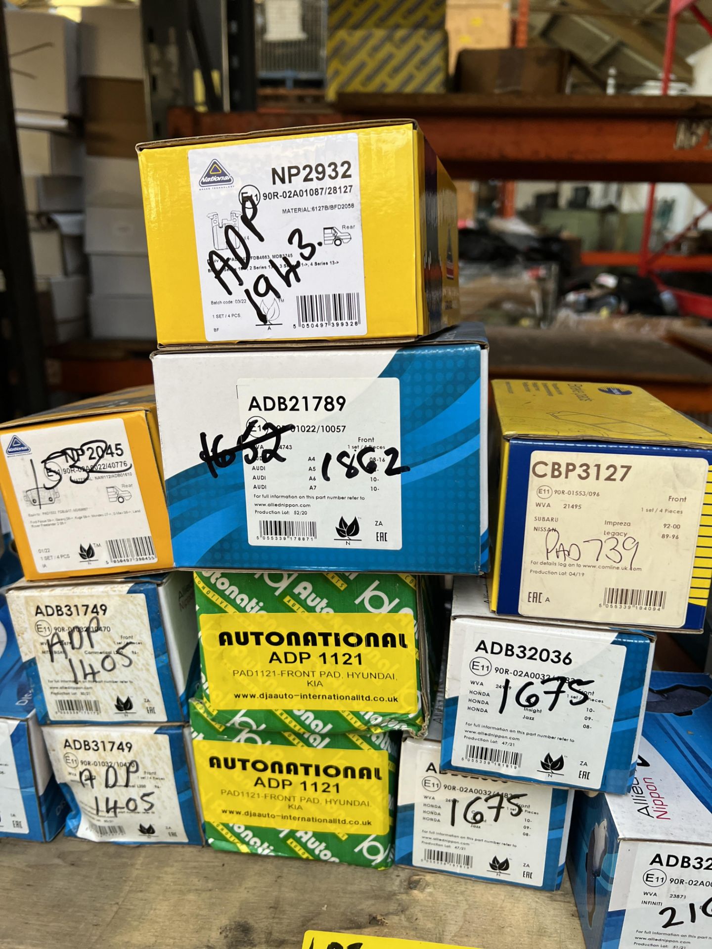 approximately 4: Pallets of Various Brake Pads from brands including Allied Nippon, MoProd and - Image 11 of 22