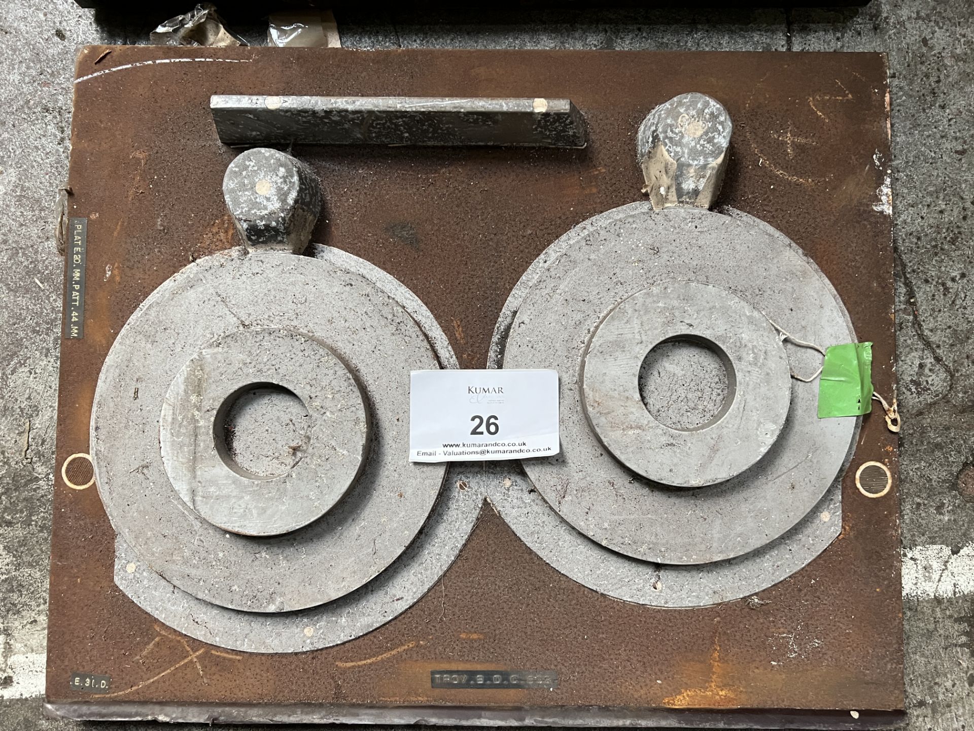 3: Various Single Sides of Brake Disc and Drum Casting Patterns. Bottom Mould is for Austin, - Image 5 of 15