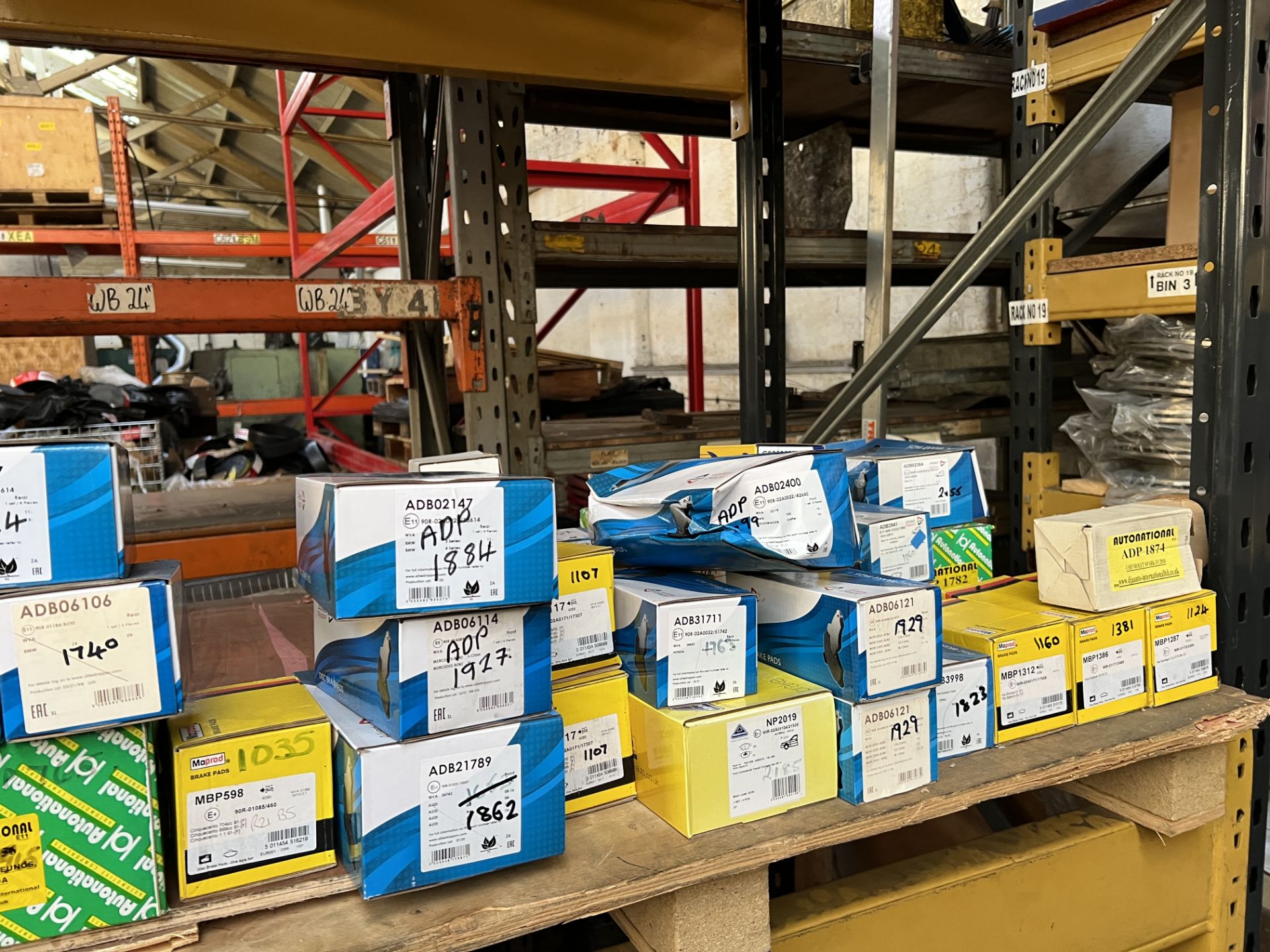 approximately 4: Pallets of Various Brake Pads from brands including Allied Nippon, MoProd and - Image 4 of 22