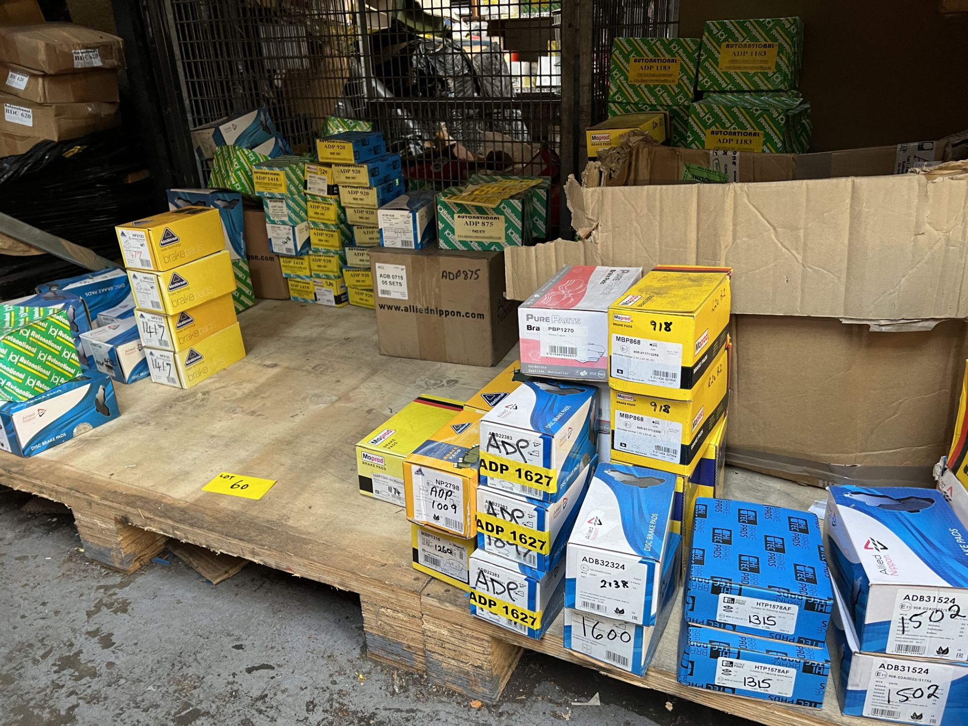 Large Quantity of Brake Pads situated on 8 Bays of Pallet Racking as shown, from Brand including - Image 26 of 55