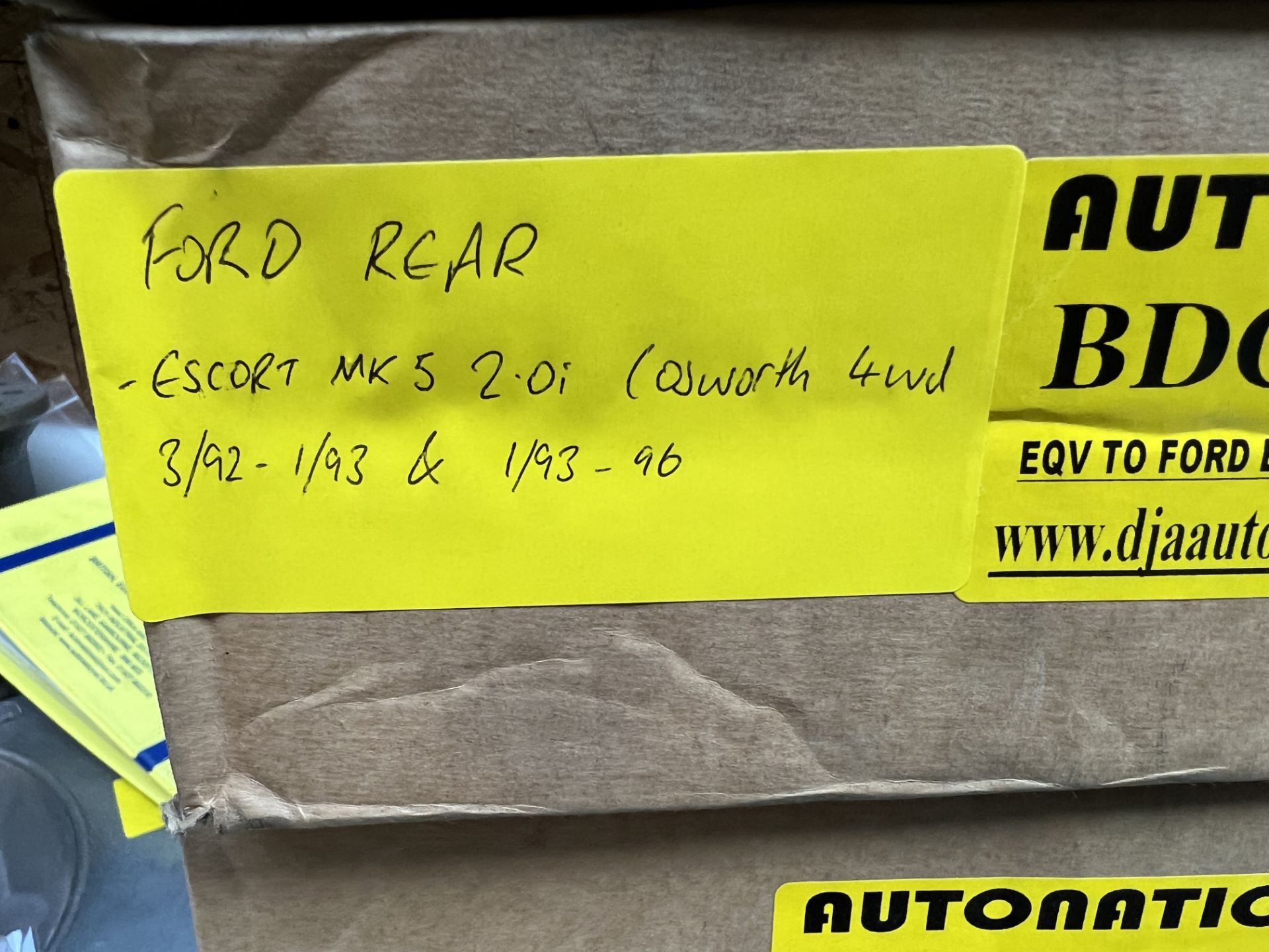 9: Boxed Autonational Vented Rear Brake Discs for Ford Escort RS Cosworth - OE Number: 5024175 & - Image 2 of 5