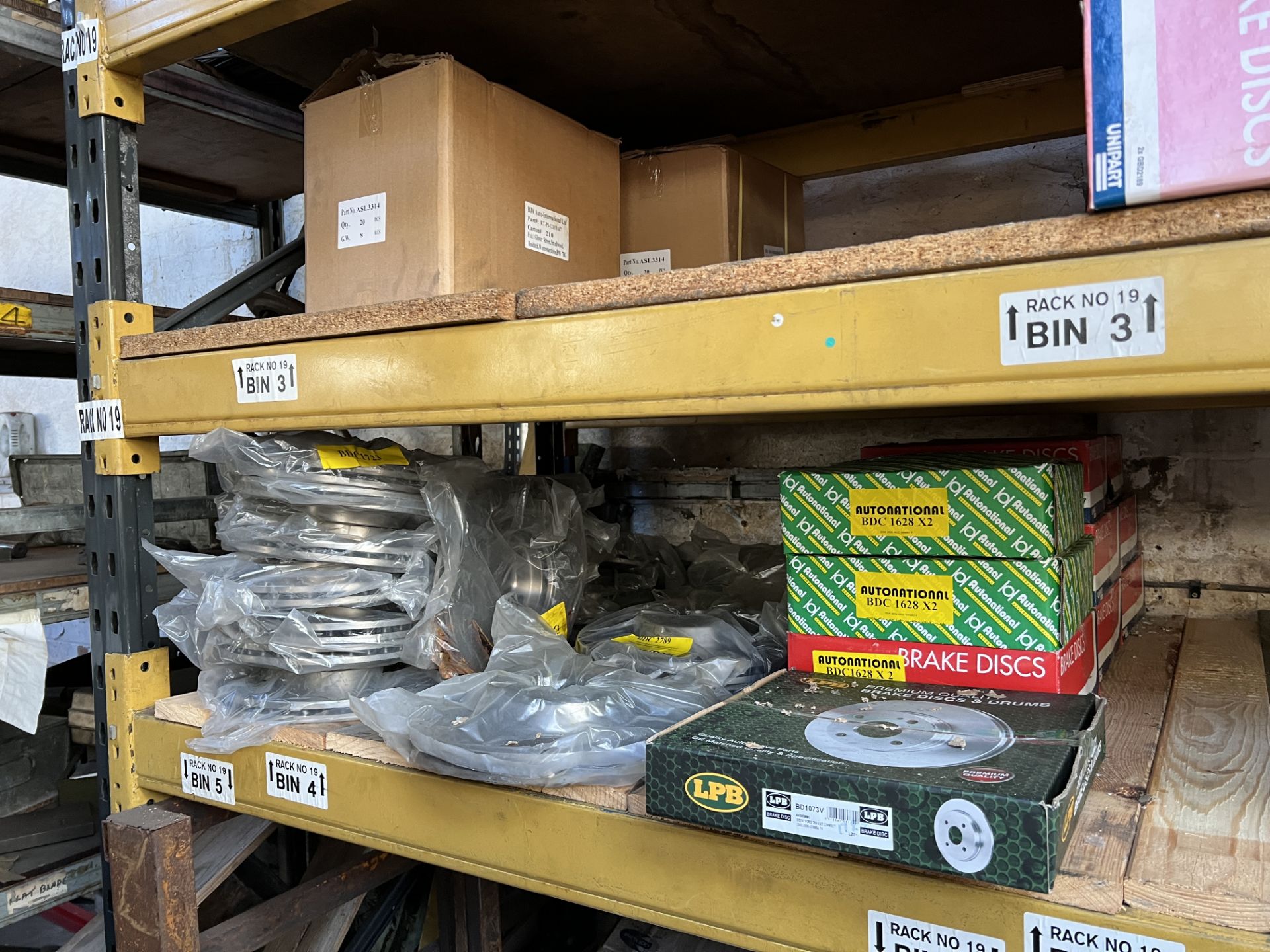 A Large Quantity of Brake Discs Situated on a Number of Pallets Across approximately 7 Bays of - Image 6 of 22