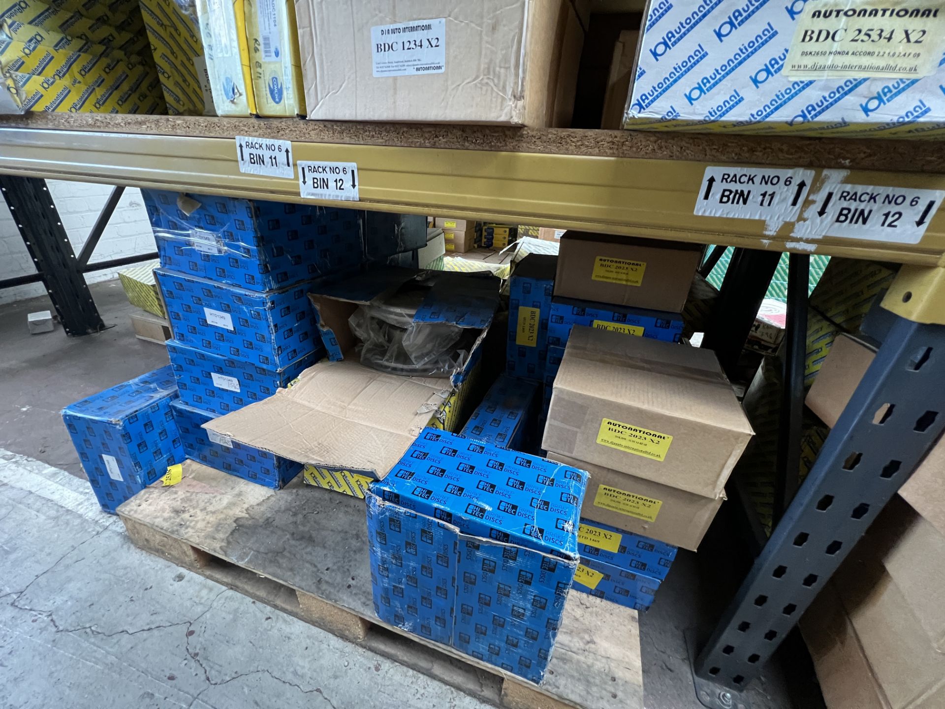 A Large Quantity of Brake Discs Situated on 2 Sides of Pallet Racking with 6 Bays per Side. This lot - Image 11 of 35