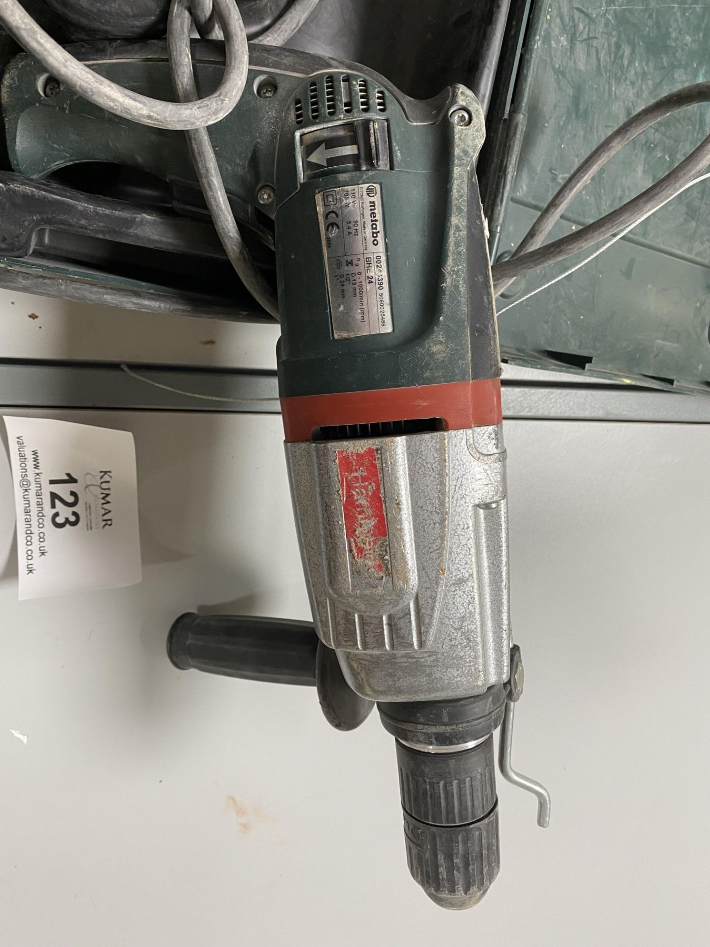 Metabo BHE24 110V Rotary Hammer Drill with Carry Case, Serial No. 00243390 - Image 4 of 7