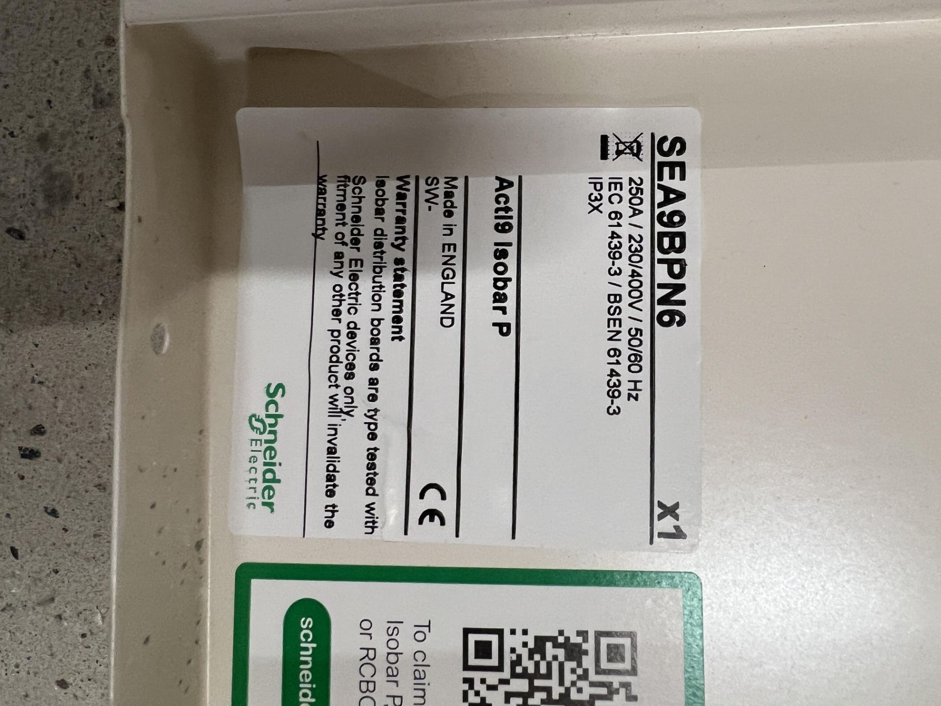 Schneider Electric ACTI 9 Isobar P 250A Electrical Distribution Box - Image 4 of 5