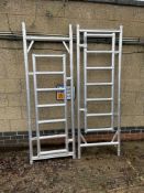 2x Make Unknown Uprights with Ladder Frame for Mobile Scaffold Tower