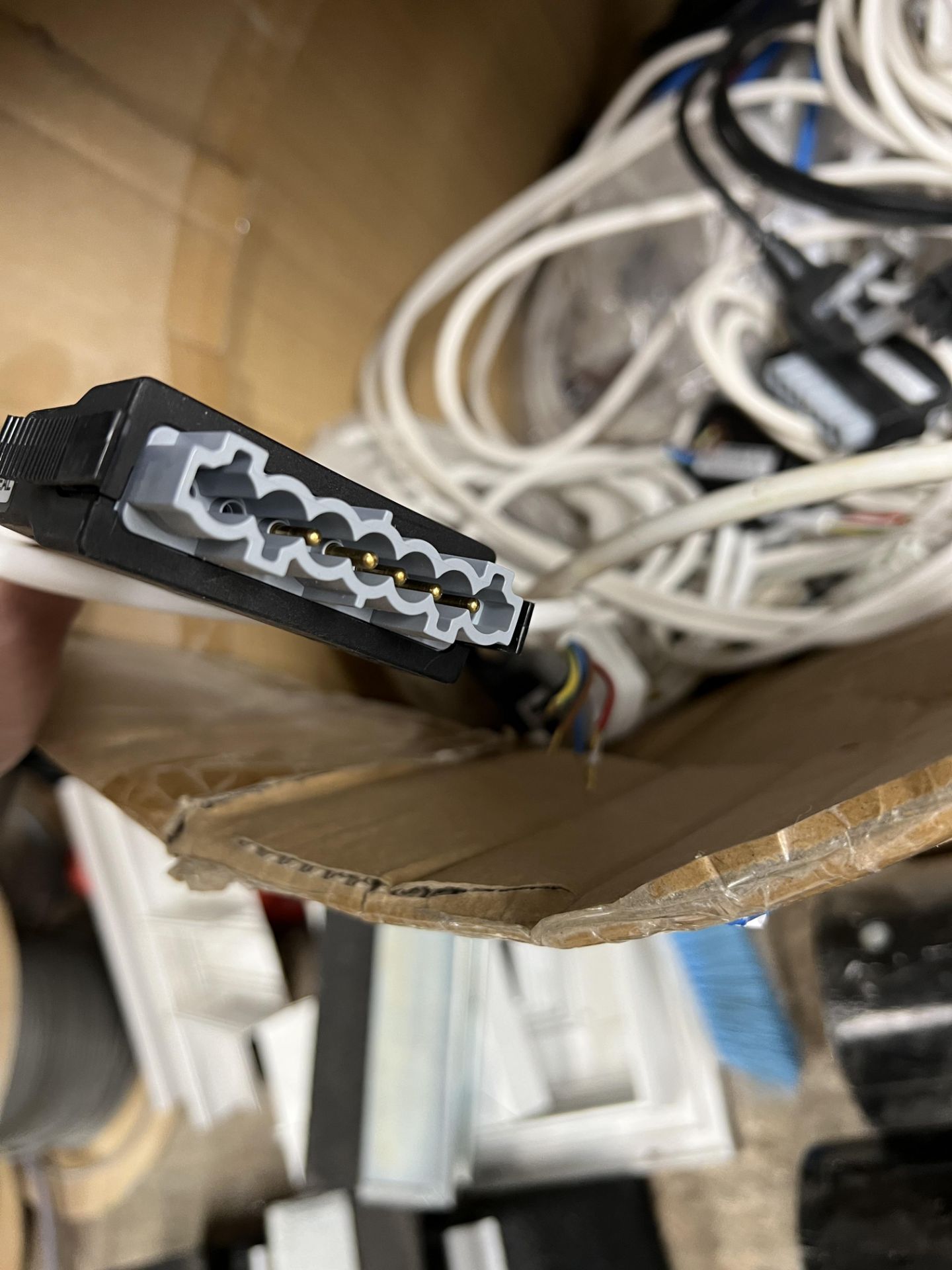 1 Box of Assorted Electrical Cables and Connectors - Image 2 of 6