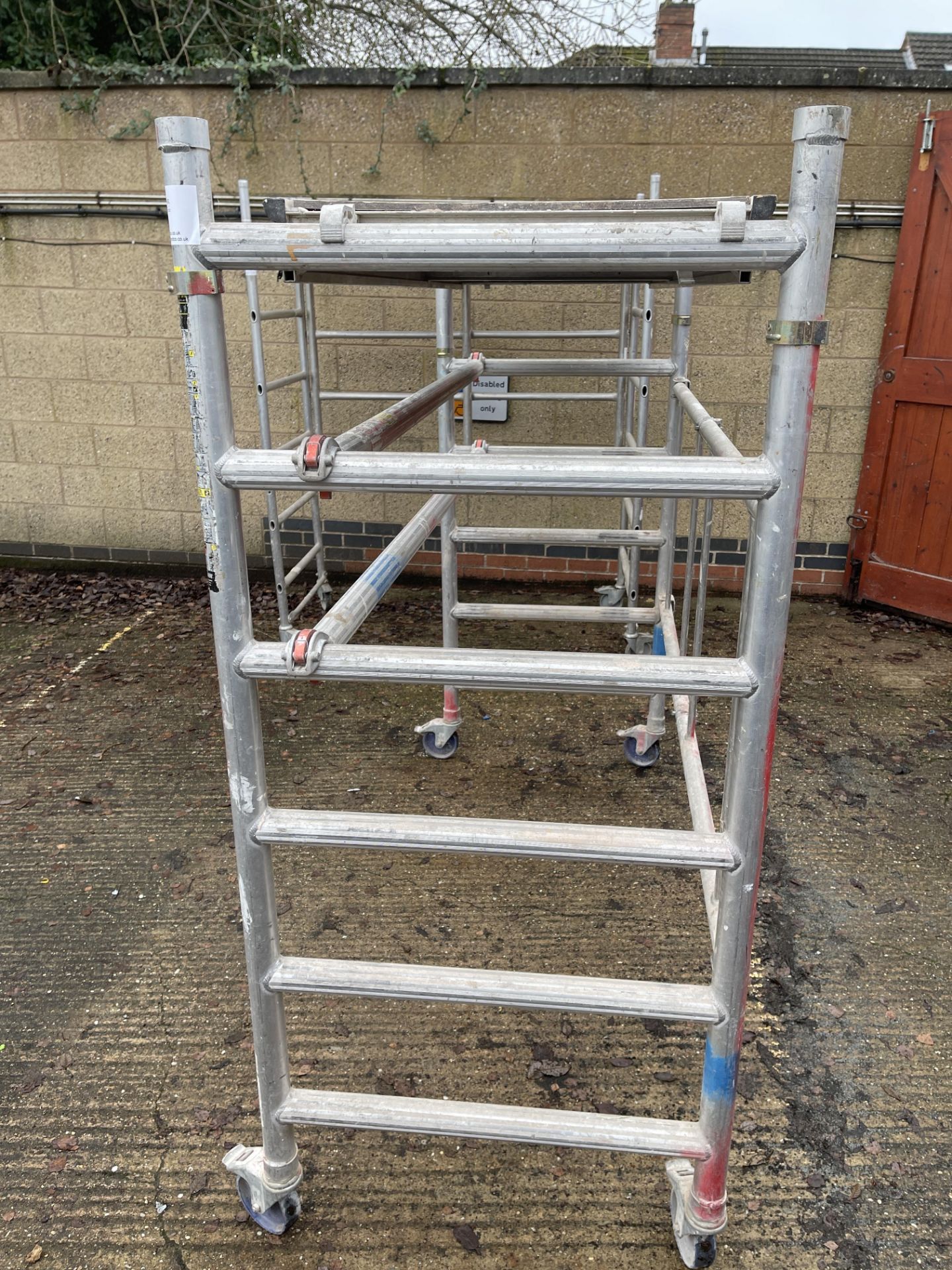 Youngman Miniman Foldling Mobile 2 Man Scaffold Tower with Platform - Image 4 of 10