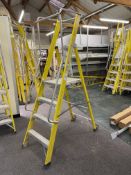 Clow AESAR04 4 Step Fibreglass Wide Step Podium Ladder, Model Year October 2021, EN131