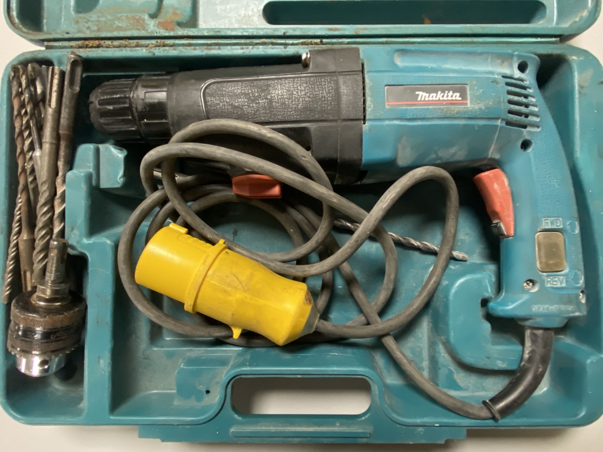 Makita HR2400 110v Rotary Hammer Drill with Carry Case and Various Accessories and Drillbits as - Image 2 of 5