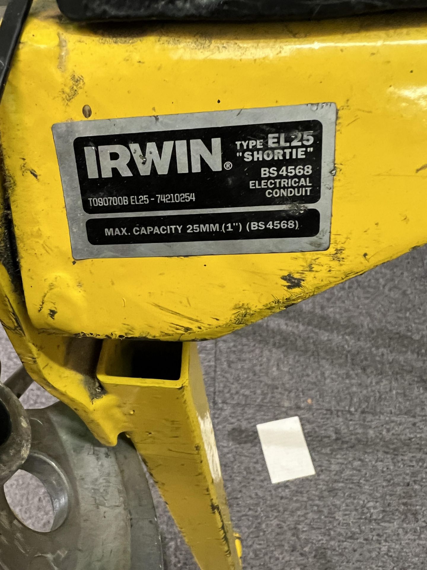 Irwin Hilman Pipe Bending Machine Type EL25 with 25mm attachment - Image 3 of 8