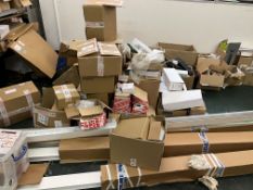 Large Quantity of Assorted Electrical Goods as Shown in Pictures (Items on Floor only). Includes