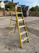 Youngman TL-3412 5 Tread Fibreglass Step Ladder, Part No: 527204 PLEASE NOTE: THIS LOT IS LOCATED IN