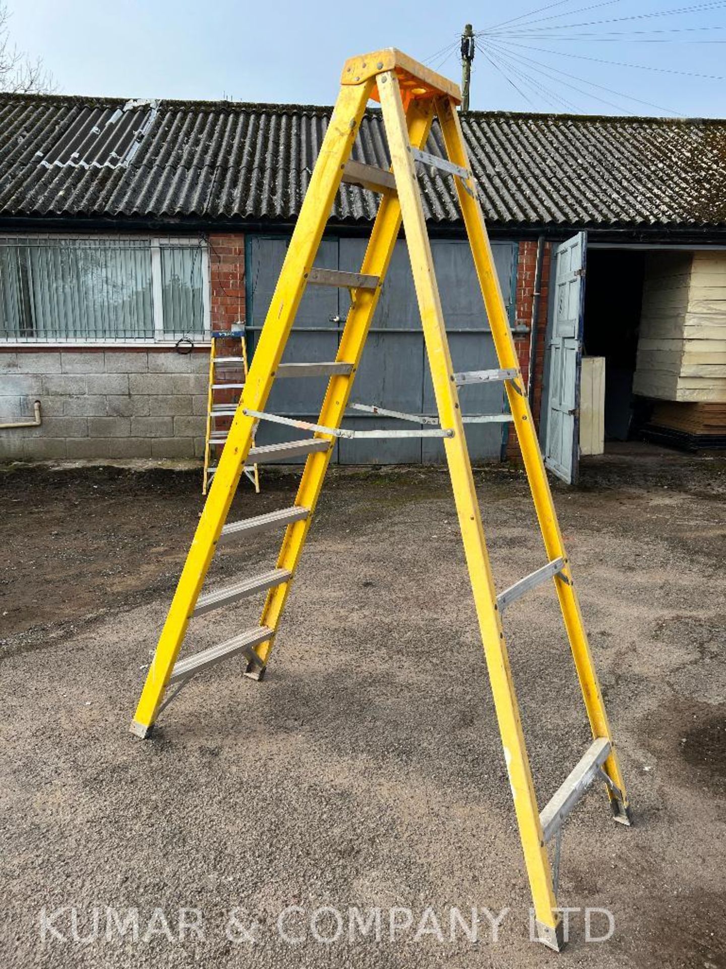 FO21-107 7 Step Fibreglass Single Ladder, EN131 Pro Certified PLEASE NOTE: THIS LOT IS LOCATED IN CA - Image 3 of 5