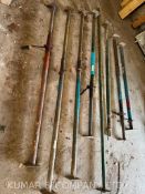 8 x Acroprops of Various Length PLEASE NOTE: THIS LOT IS LOCATED IN CARDIFF - COLLECTION ON TUESDAY