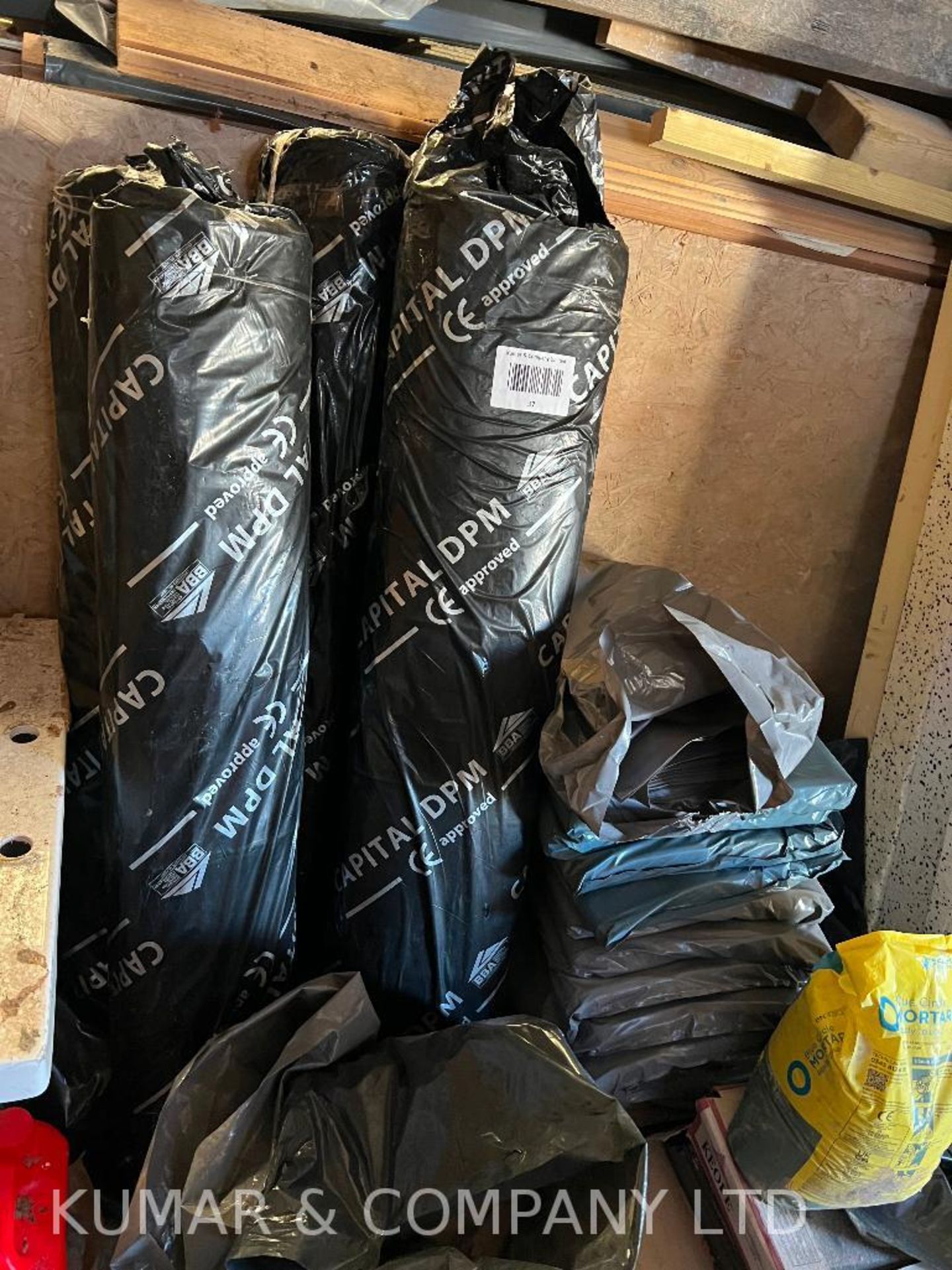 Approximately 10 Bags of New Rubble Sacks and 4 Rolls of Capital DPM Damp Proof Membrane in Black PL - Image 7 of 7