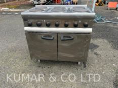 Lincat Commercial Stainless Steel Range Cooker with 6 x Electric Hobs and 1 x Large Oven. Model No: