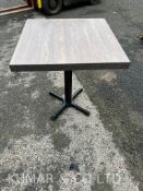 1x Bistro Table for indoor/outdoor Restaurant. Please note, these pictures are for representative pu