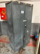 Large Locking Metal Storage Cupboard and contents as shown to include reel of welding wire