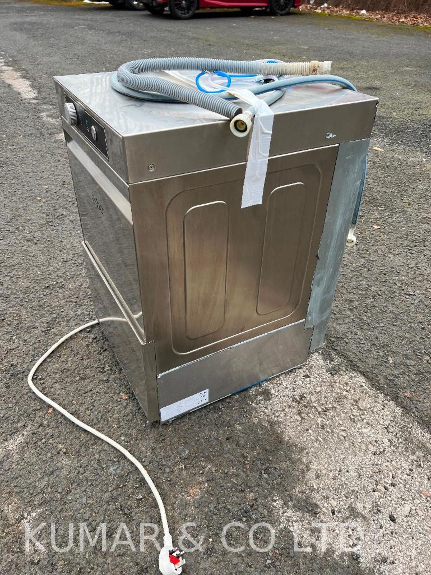 Asber Commercial Stainless Steel Dishwasher with Single Rack and 230v UK Domestic Plug. Model No: GE - Image 3 of 6