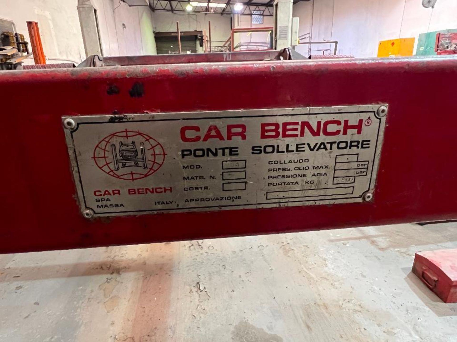 Car Bench Ponte Sollevatore 2.5 Tonne 4 Post Hydraulic Vehicle Lift System for Body Work Repairs, in - Image 21 of 22