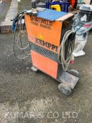 Kemppi Kempomat-250 Wheeled Mig Welder. Serial No: 6212534