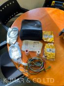 1x Pouch of Various Skintact and Other Defibrillation Attachments & Wiring.