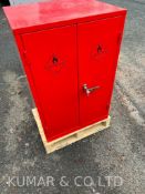 Locking Flammable Liquid Storage Cabinet with 2x Keys and 1x Shelf as Shown