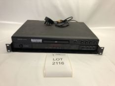 Denon V-100 DVD player Condition: Ex-Hire Mounted to rack shelf Lots located in Bristol for