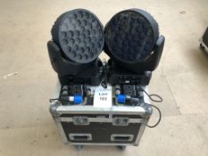 Pair LEDwash 600 in Twin case Condition: Ex-Hire 2x LEDwash 600 in 2 way flightcase, All units are