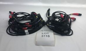 10x 2m DMX cable (not neutrik) Condition: Ex-Hire Lots located in Bristol for collection. Delivery