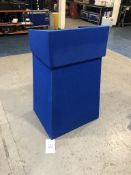 Felt Lectern (Blue) Includes bags for top and base Condition: Ex-Hire Some minor wear and tear,